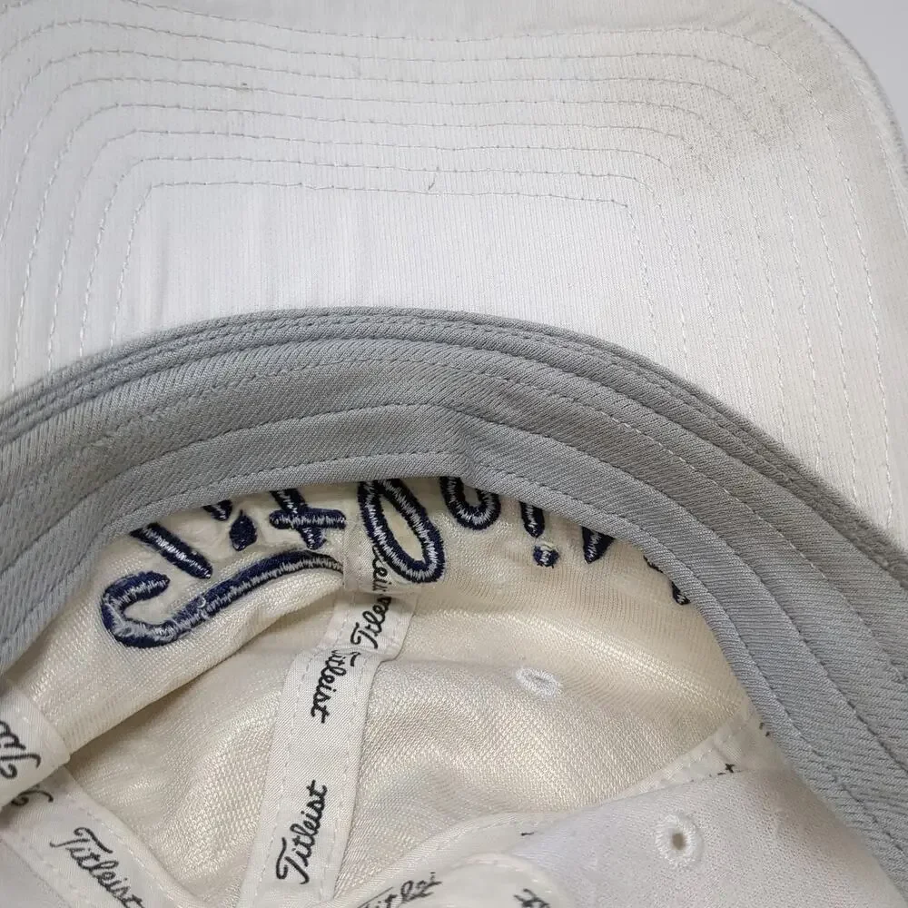 Titleist Baseball Cap White One Size Woodstone Golf Club Embroidered Logo Hat